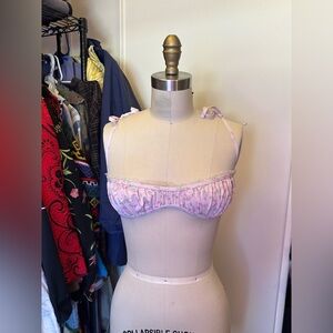437 four three seven pink bikini top
